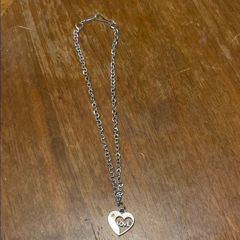 Silver Heart Pendant Necklace